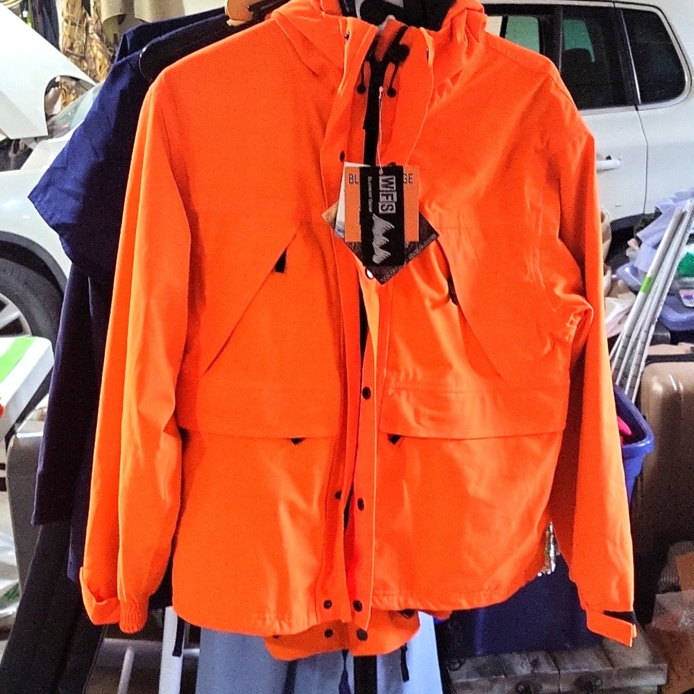New WFS Blaze Orange Burly Camo Hunting Set size YOUTH XL